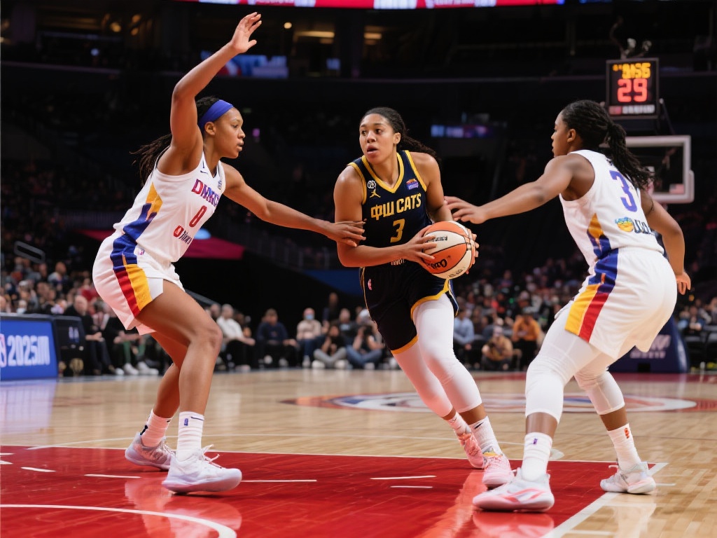 WNBA联赛中山猫与梦想相遇，为球迷献上